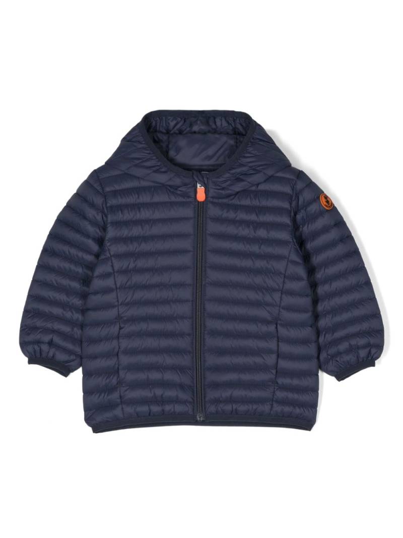 Save The Duck Kids quilted padded jacket - Blue von Save The Duck Kids