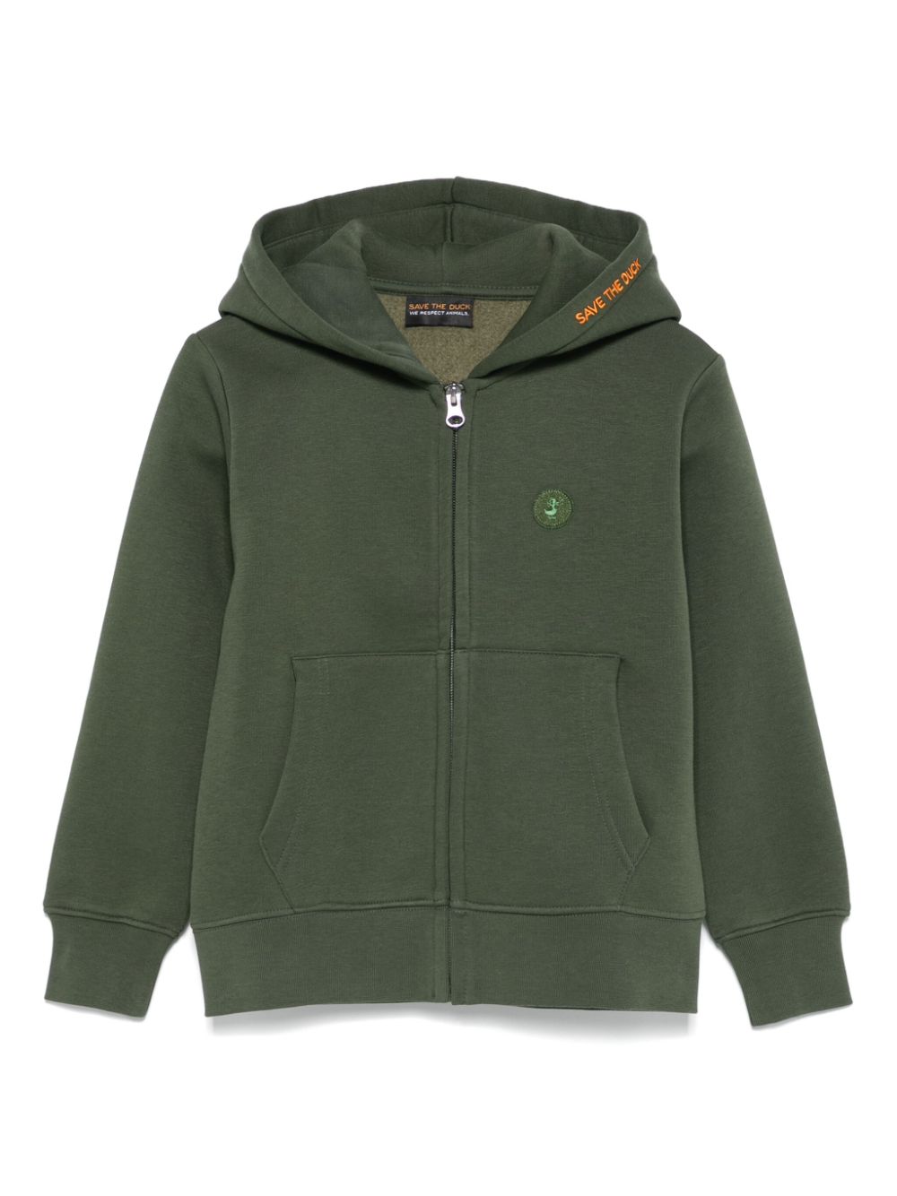 Save The Duck Kids zip-up hoodie - Green von Save The Duck Kids