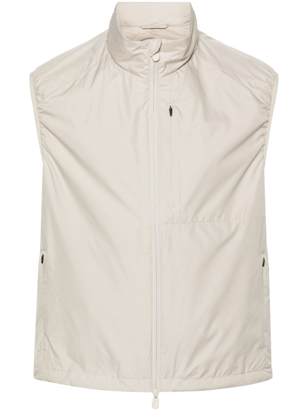 Save The Duck Ellis logo-patch gilet - Neutrals von Save The Duck