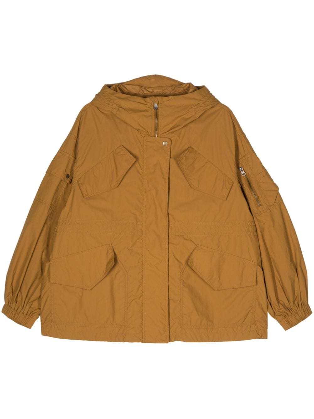 Save The Duck Juna hooded jacket - Brown von Save The Duck