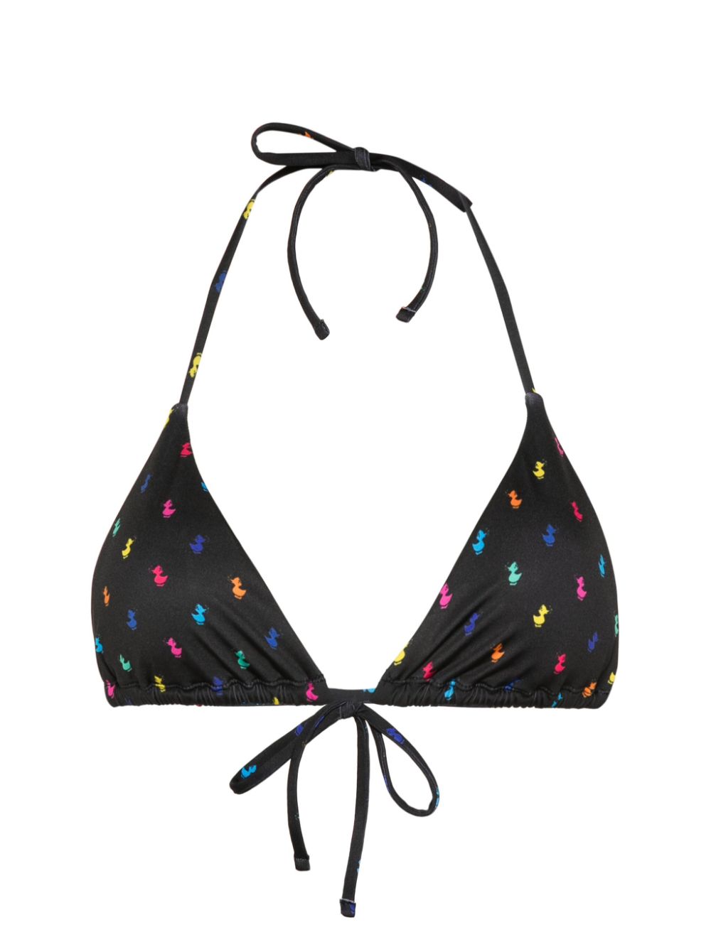 Save The Duck Xara logo-print bikini top - Black von Save The Duck