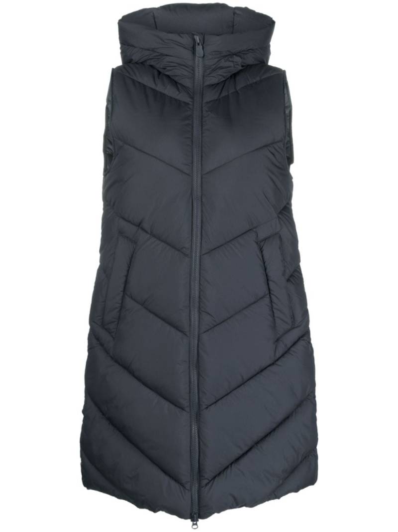 Save The Duck chevron-quilted hooded gilet - Blue von Save The Duck
