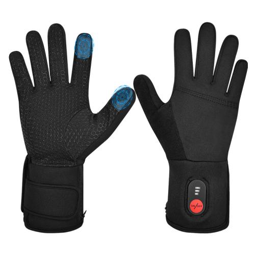 Savior Beheizbarer dünner Finger Handschuh SW04 - schwarz (Grösse: L - 9) von Savior