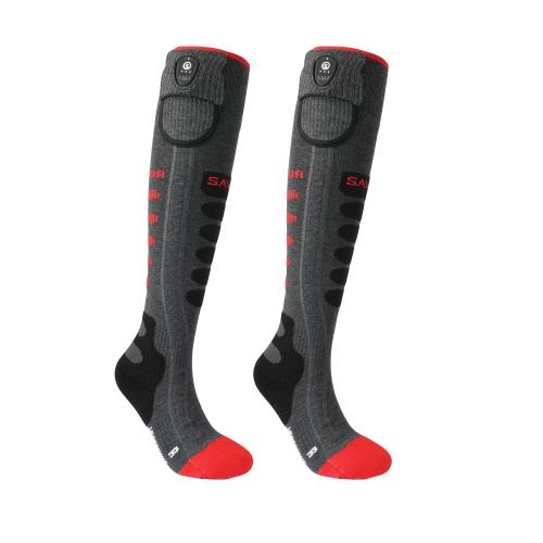 Savior beheizbare Ski-Socken Bluetooth Montreal inkl. Akku - schwarz (Grösse: L (42-44)) von Savior