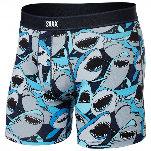 Saxx - Daytripper Boxer Brief Fly - Kunstfaserunterwäsche Gr L grau von Saxx