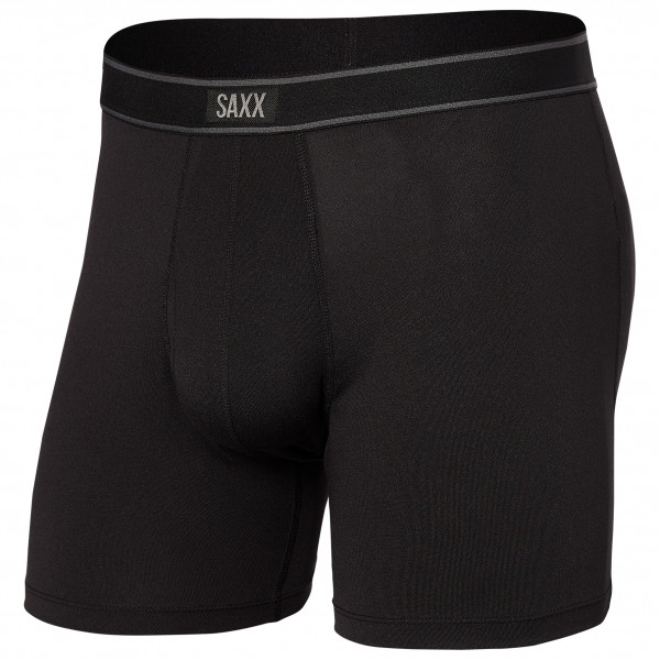 Saxx - Daytripper Boxer Brief Fly - Kunstfaserunterwäsche Gr S schwarz von Saxx