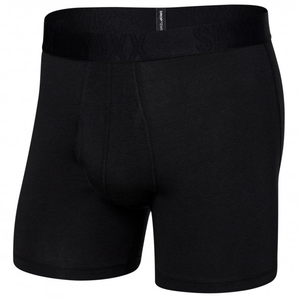 Saxx - Droptemp Cooling Cotton Boxer Brief Fly - Kunstfaserunterwäsche Gr L schwarz von Saxx