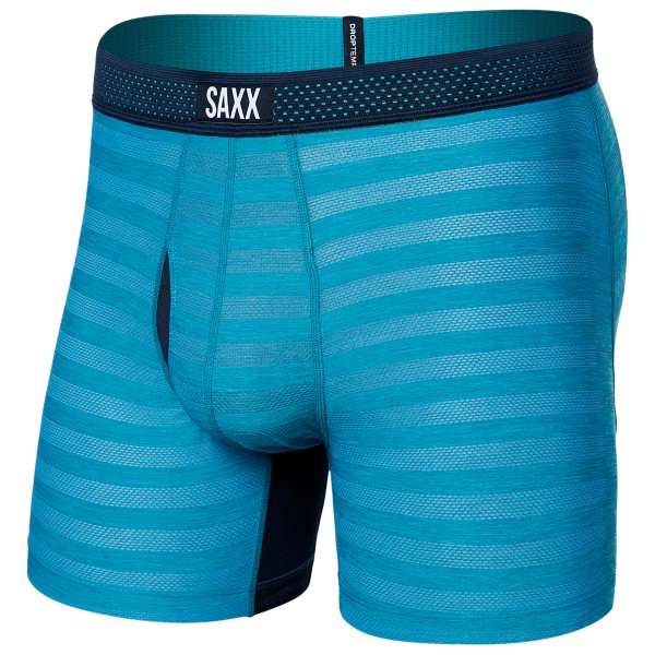 Saxx - Droptemp Cooling Mesh Boxer Brief Fly - Kunstfaserunterwäsche Gr L;M;S;XL;XXL blau;schwarz von Saxx