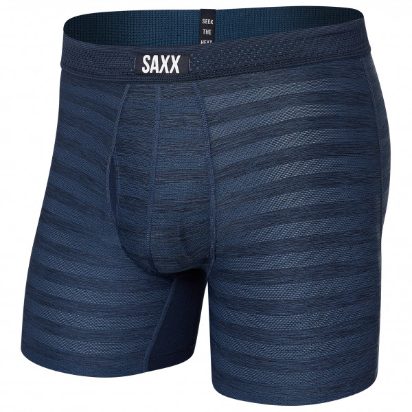 Saxx - Droptemp Cooling Mesh Boxer Brief Fly - Kunstfaserunterwäsche Gr M blau von Saxx