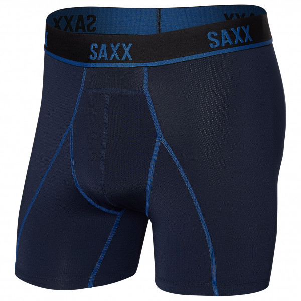 Saxx - Kinetic Light-Compression Mesh Boxer Brief - Kunstfaserunterwäsche Gr L blau von Saxx