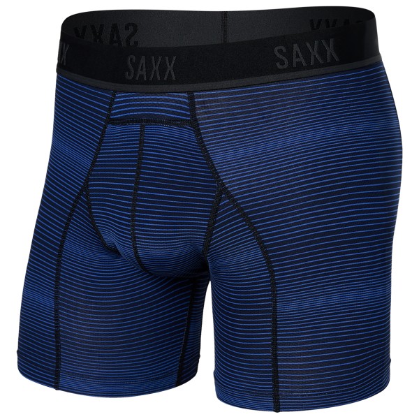 Saxx - Kinetic Light-Compression Mesh Boxer Brief - Kunstfaserunterwäsche Gr L blau von Saxx