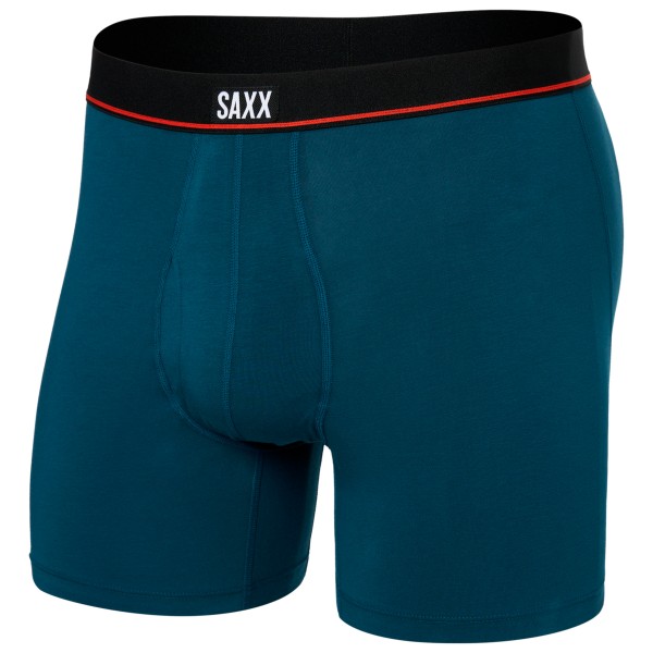 Saxx - Non-Stop Stretch Cotton Boxer Brief - Alltagsunterwäsche Gr L blau von Saxx