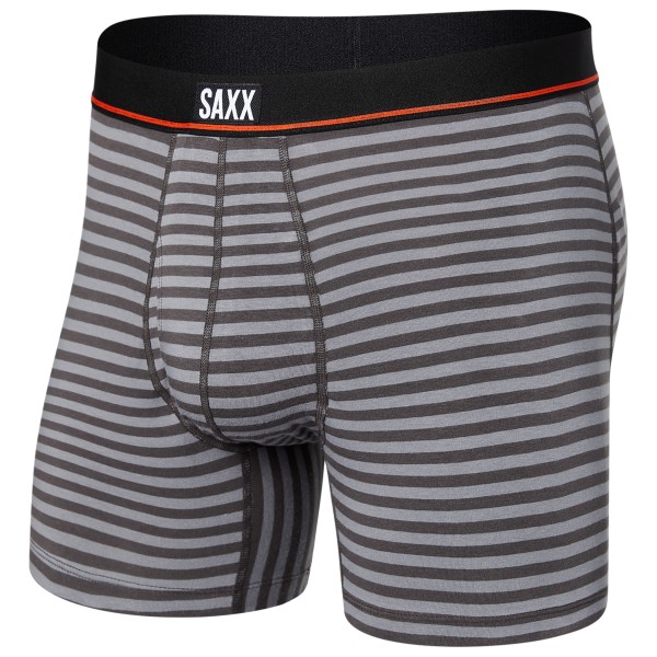 Saxx - Non-Stop Stretch Cotton Boxer Brief - Alltagsunterwäsche Gr L grau von Saxx