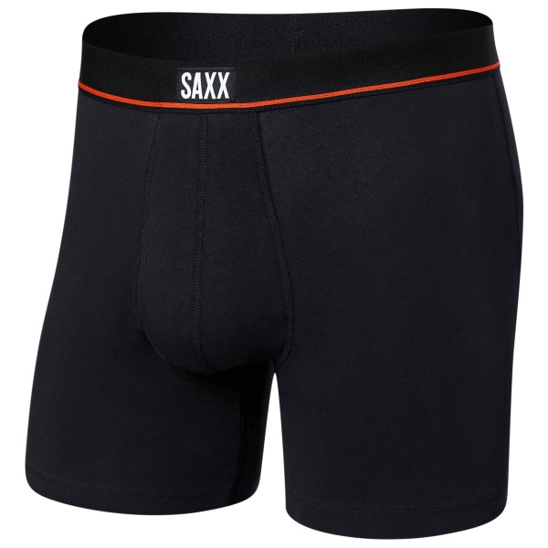 Saxx - Non-Stop Stretch Cotton Boxer Brief - Alltagsunterwäsche Gr S schwarz von Saxx