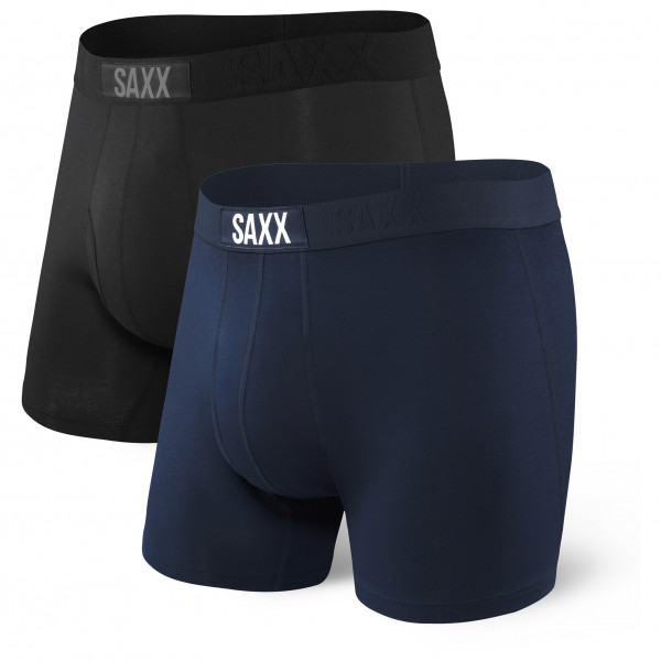 Saxx - Ultra Super Soft Boxer Brief Fly 2-Pack - Kunstfaserunterwäsche Gr L;M;S blau von Saxx