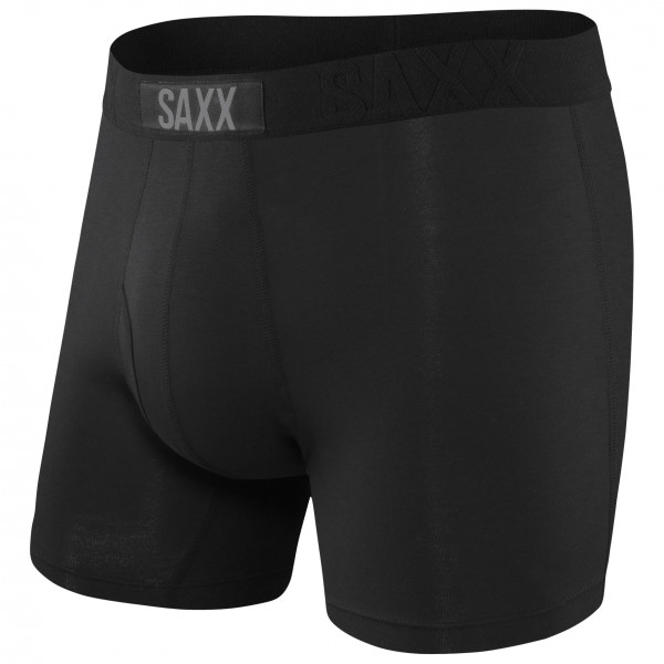 Saxx - Ultra Super Soft Boxer Brief Fly - Kunstfaserunterwäsche Gr 3XL schwarz von Saxx