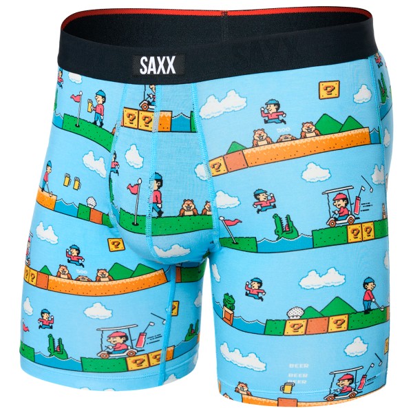 Saxx - Vibe Xtra Boxer Brief Fly - Kunstfaserunterwäsche Gr L blau von Saxx