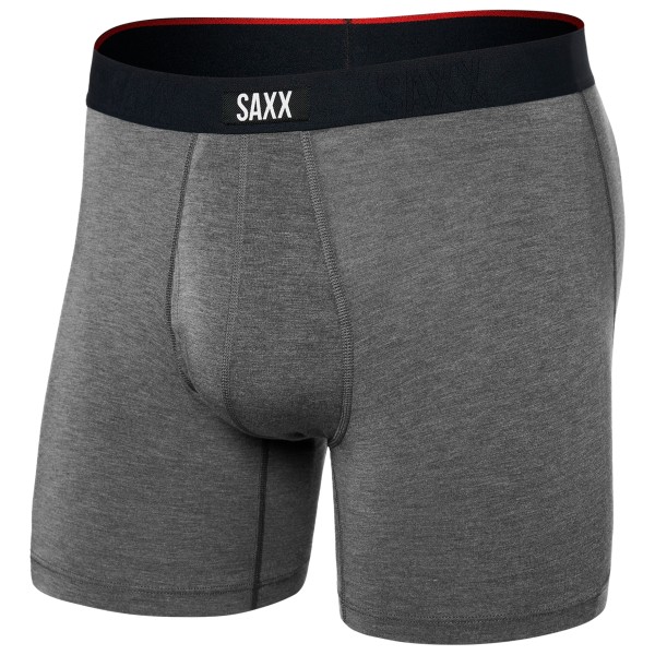 Saxx - Vibe Xtra Boxer Brief Fly - Kunstfaserunterwäsche Gr L grau von Saxx