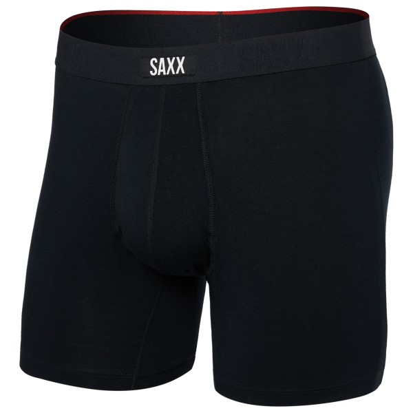 Saxx - Vibe Xtra Boxer Brief Fly - Kunstfaserunterwäsche Gr L schwarz von Saxx