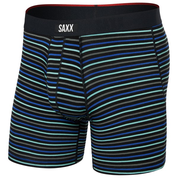 Saxx - Vibe Xtra Boxer Brief Fly - Kunstfaserunterwäsche Gr L schwarz von Saxx