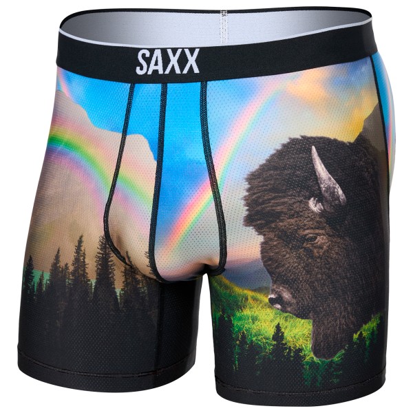 Saxx - Volt Boxer Brief - Kunstfaserunterwäsche Gr L schwarz von Saxx