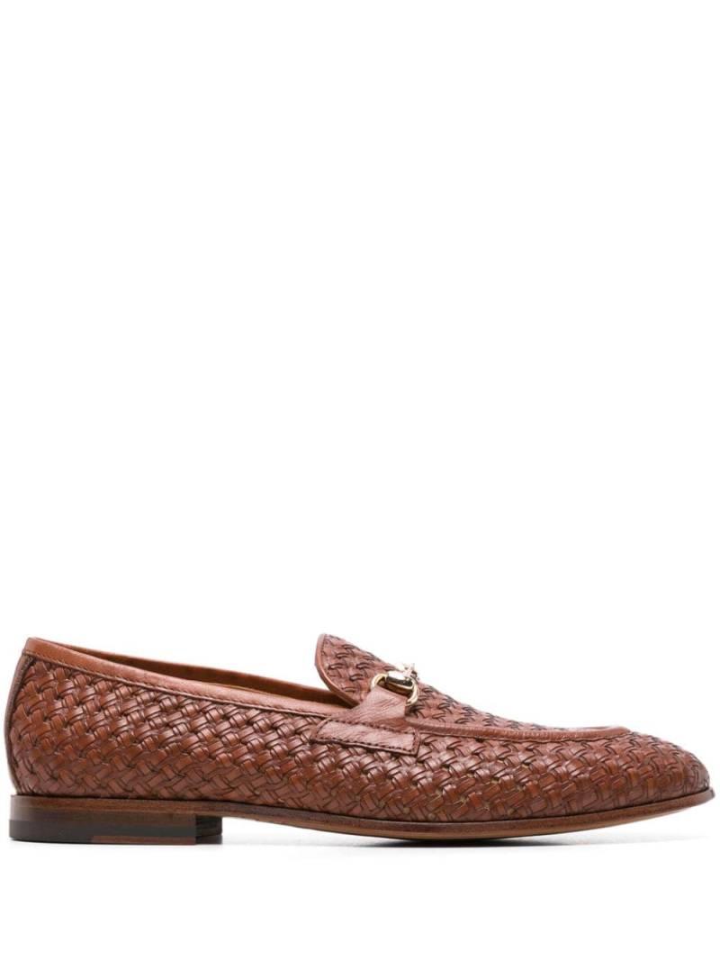 Scarosso Alessandro woven leather loafers - Brown von Scarosso