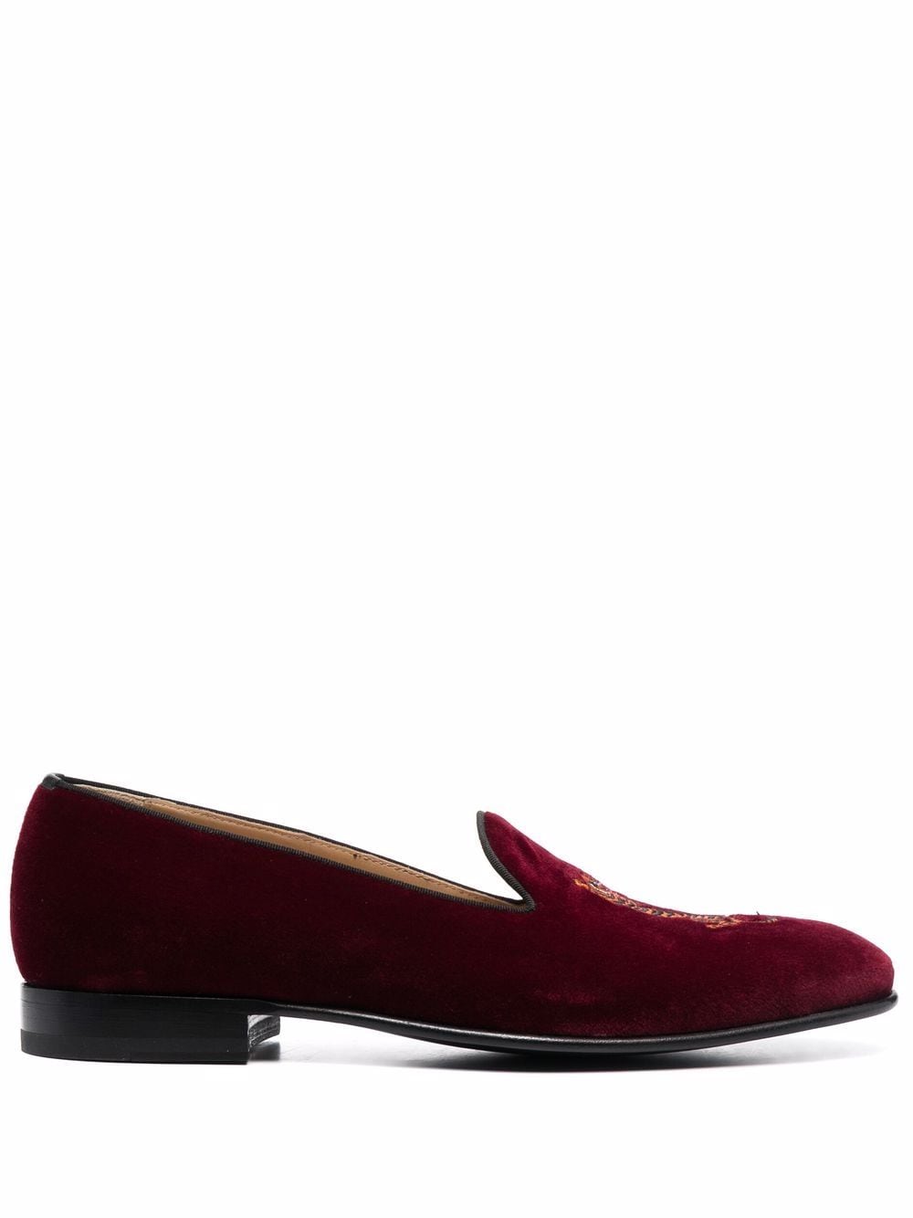 Scarosso Austin velvet slippers - Red von Scarosso