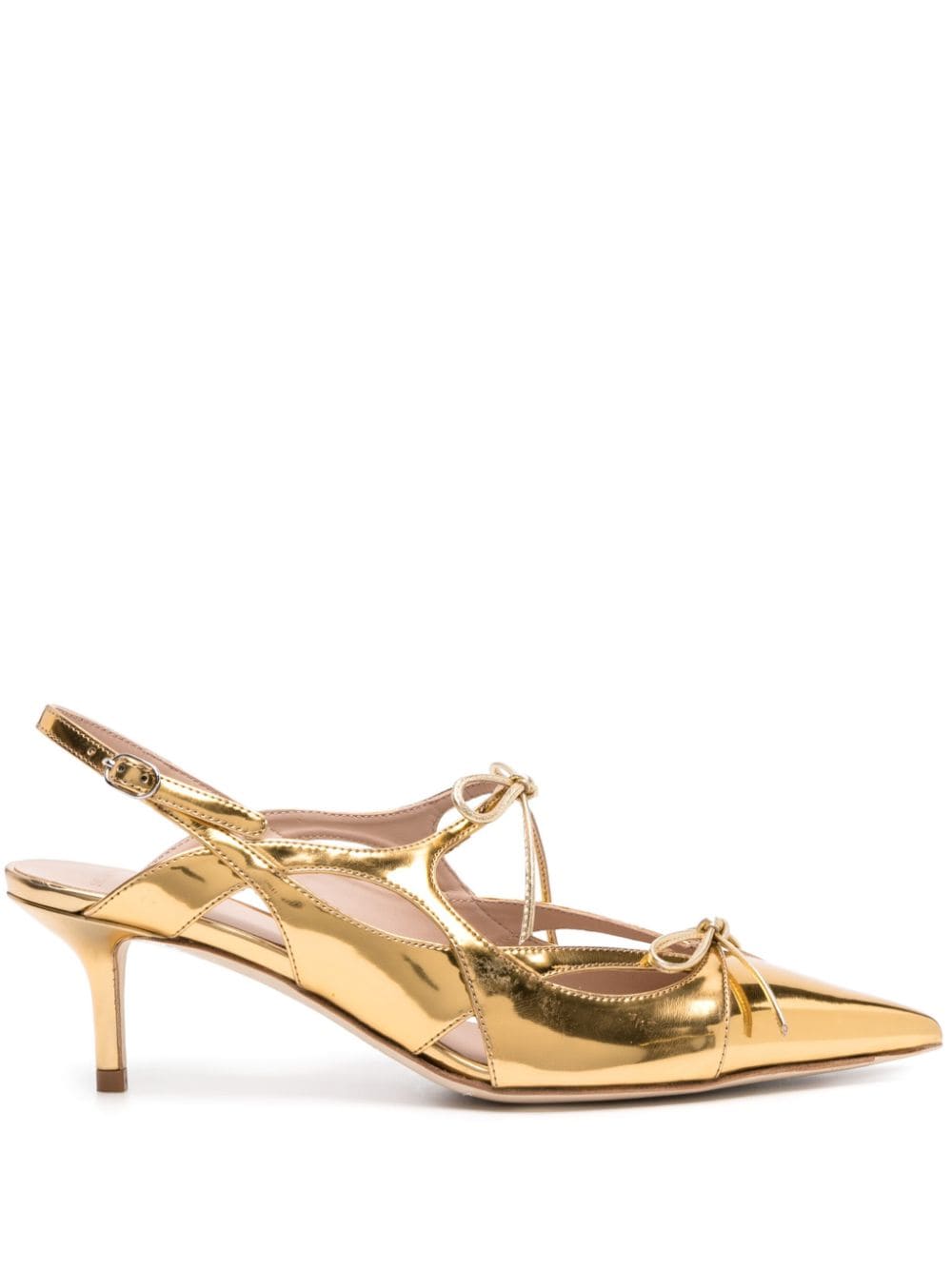 Scarosso Bling 60mm patent-leather pumps - Gold von Scarosso