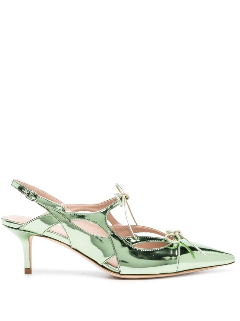 Scarosso Brisk 60mm patent-leather pumps - Green von Scarosso