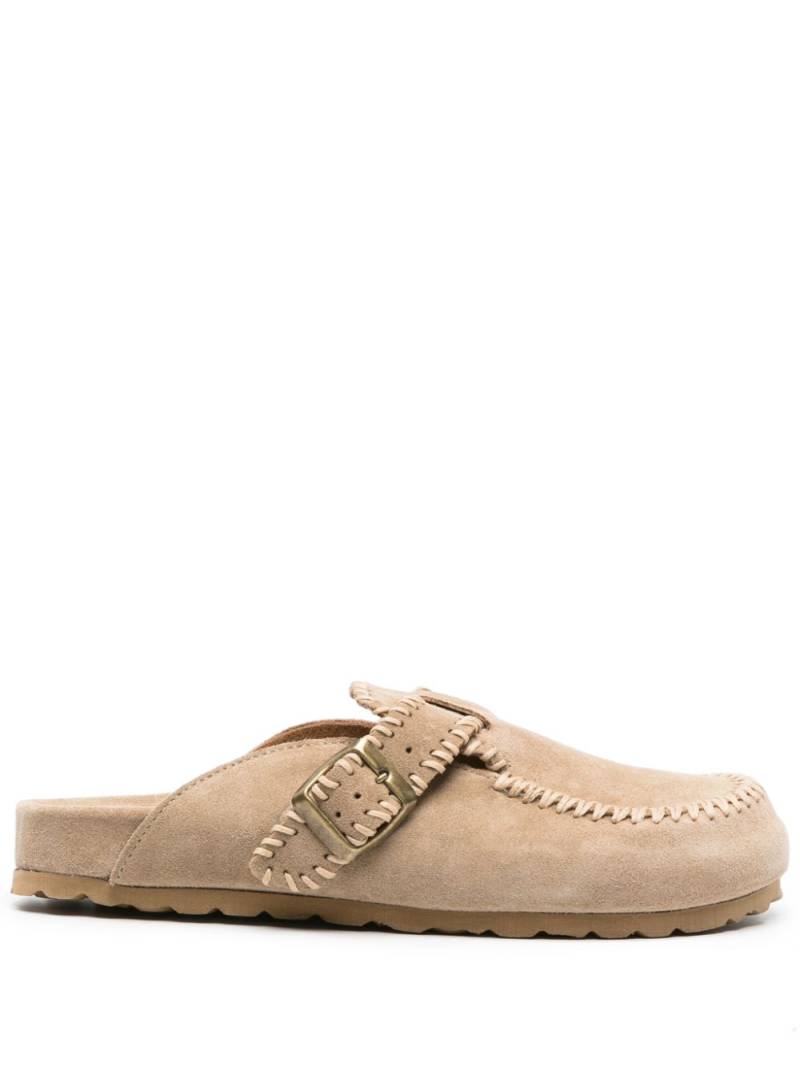 Scarosso Cheyenne suede slippers - Neutrals von Scarosso