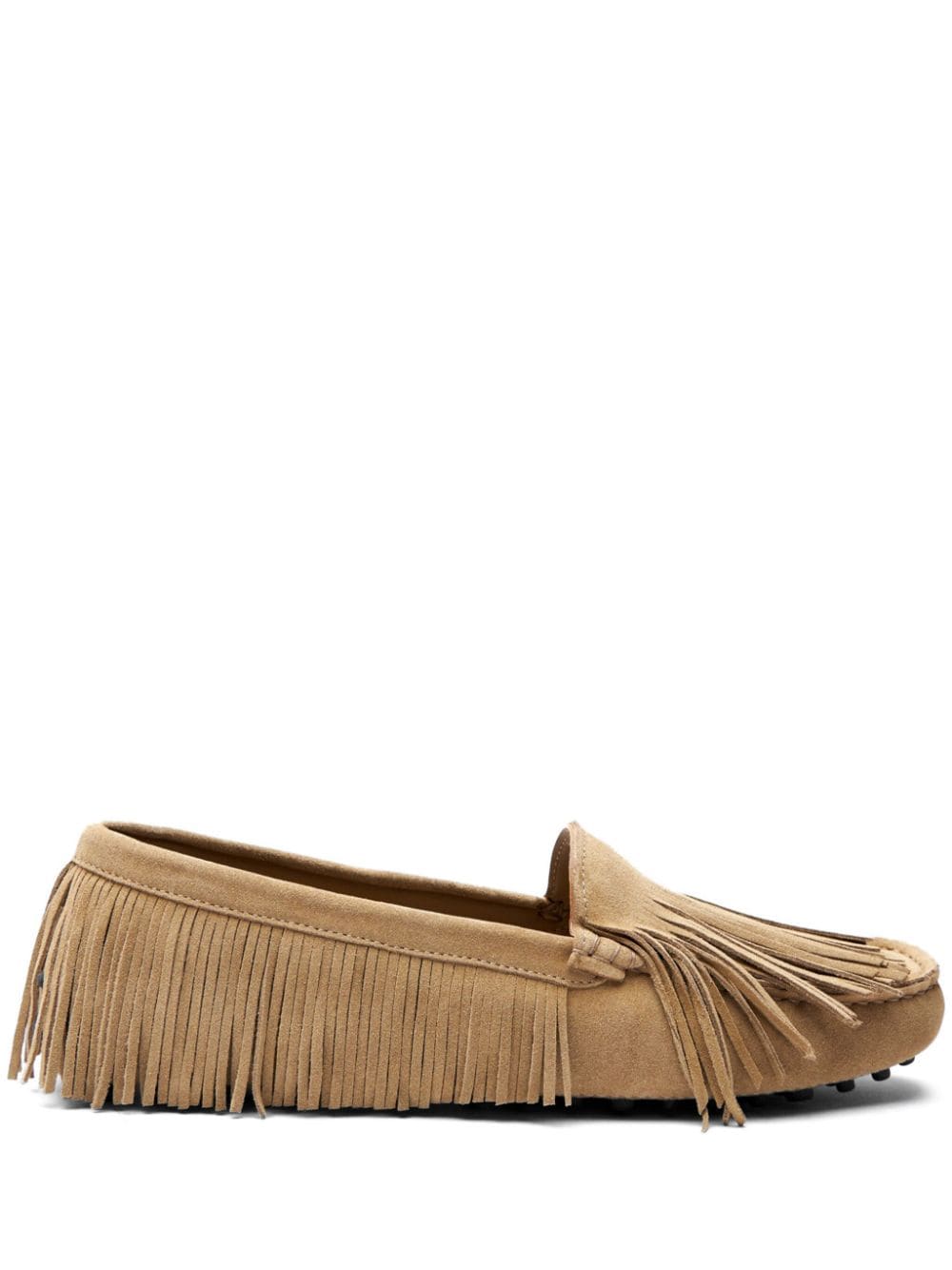 Scarosso Cochise fringe-detail suede loafers - Neutrals von Scarosso