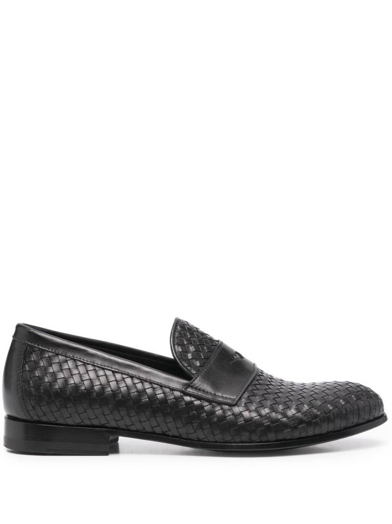 Scarosso Delfina woven leather loafers - Black von Scarosso