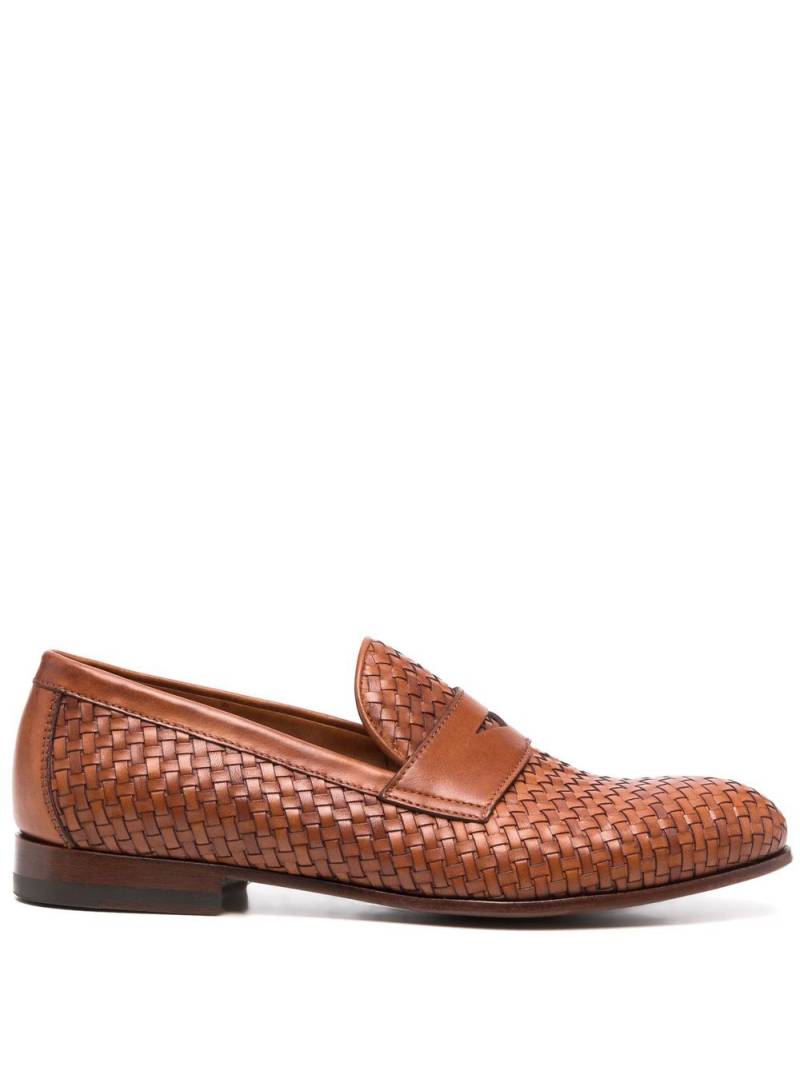 Scarosso Delfina woven leather loafers - Brown von Scarosso