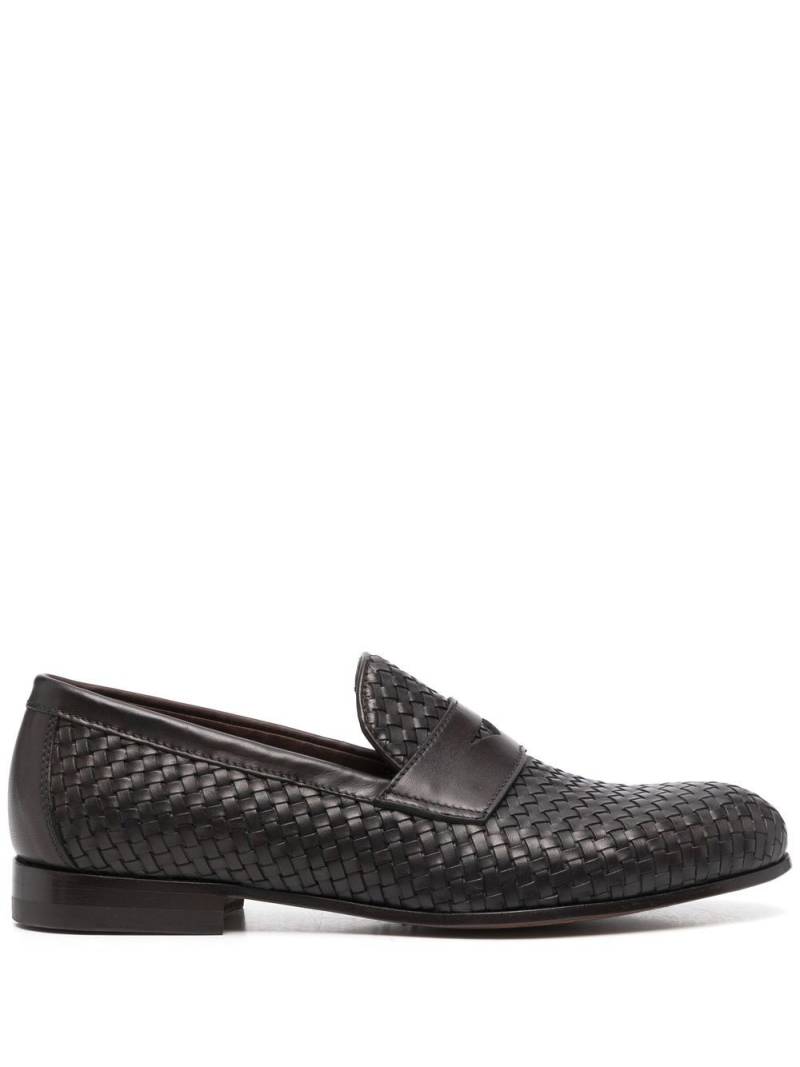 Scarosso Delfina woven leather loafers - Brown von Scarosso