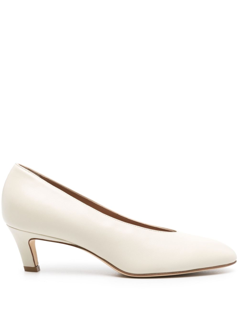 Scarosso Deva 50mm leather pumps - White von Scarosso