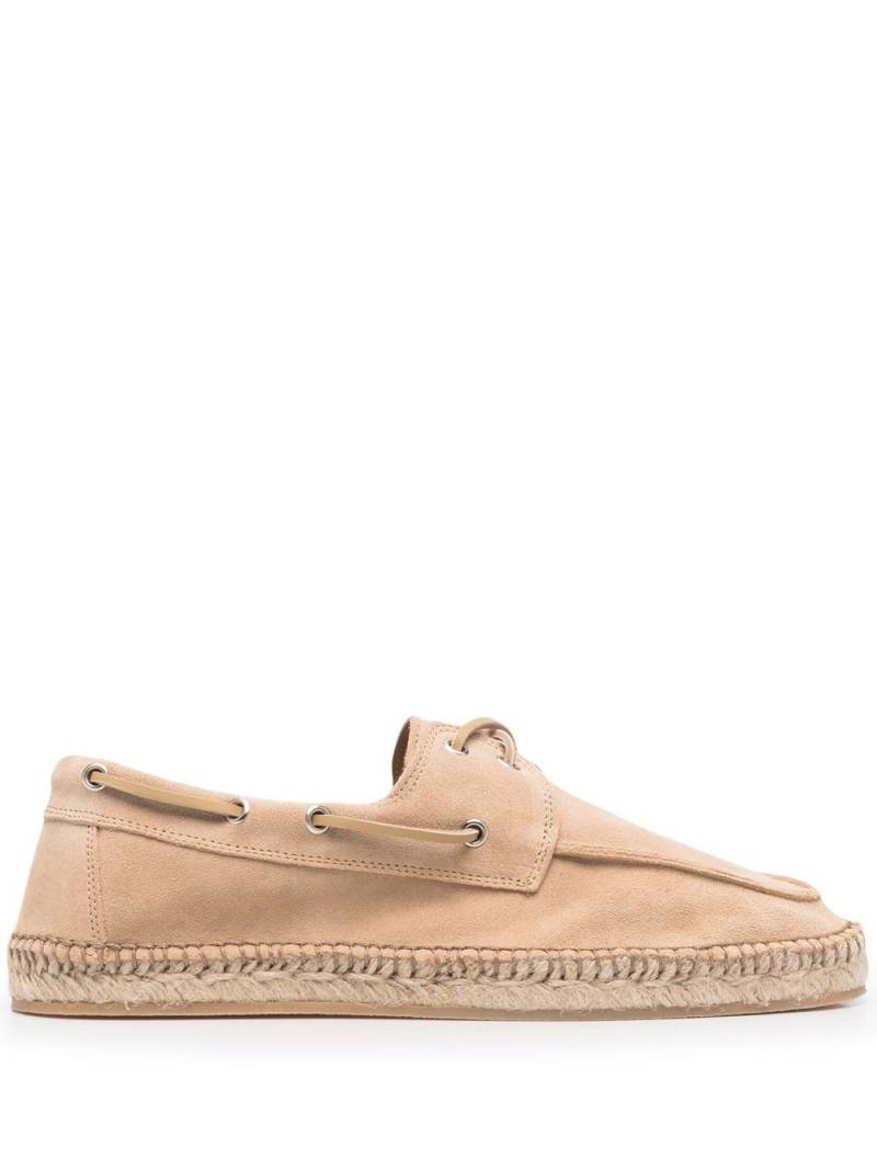 Scarosso Felipe suede boat shoes - Neutrals von Scarosso