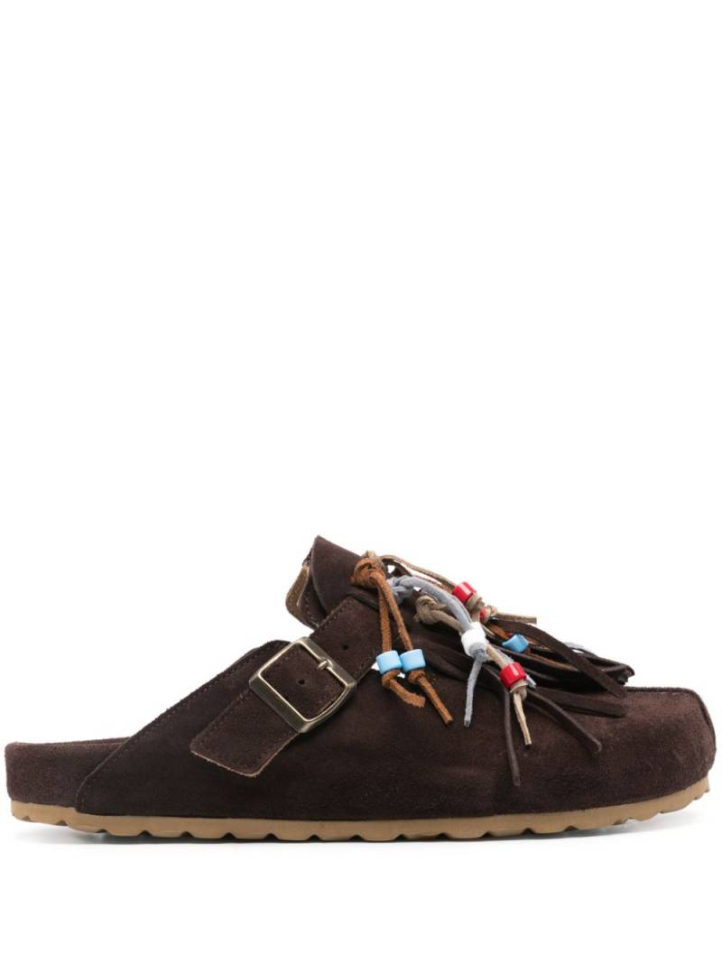 Scarosso Geo suede sandals - Brown von Scarosso