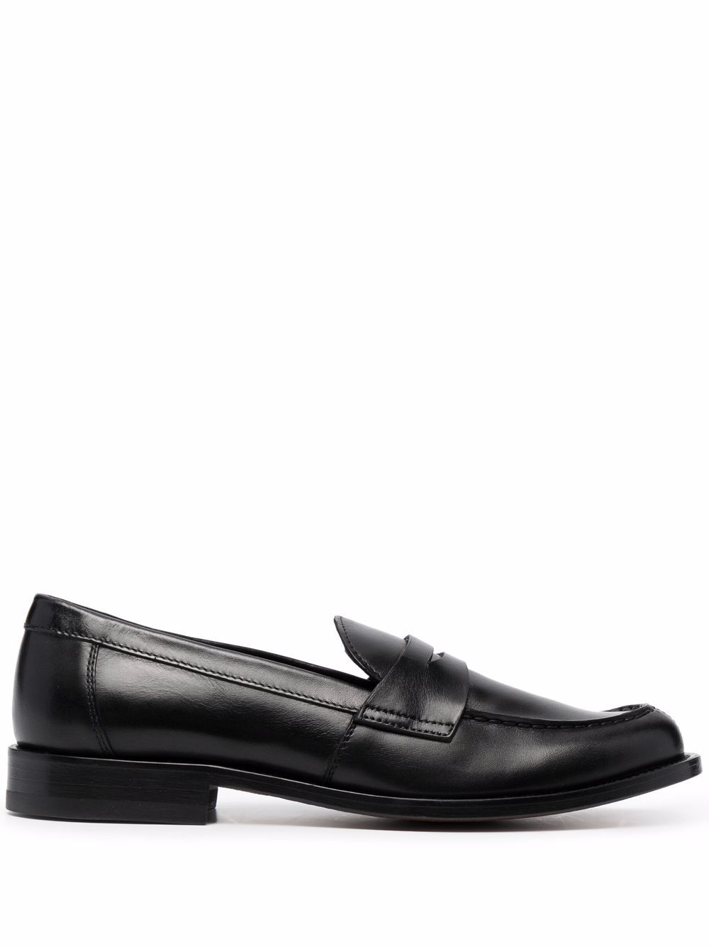 Scarosso Harper leather penny loafers - Black von Scarosso