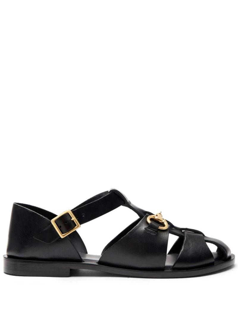 Scarosso Helene leather sandals - Black von Scarosso