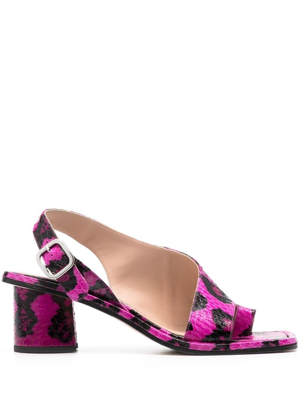 Scarosso Jill snakeskin-effect sandals - Pink von Scarosso