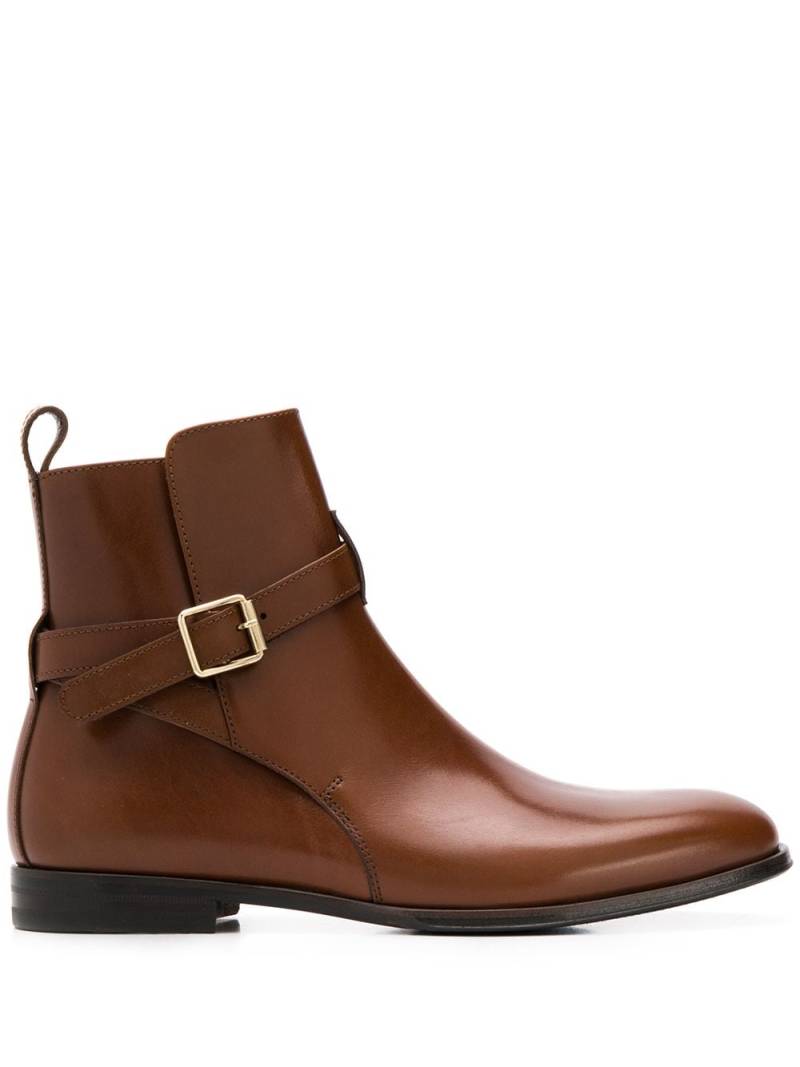 Scarosso Lara buckled ankle boots - Brown von Scarosso