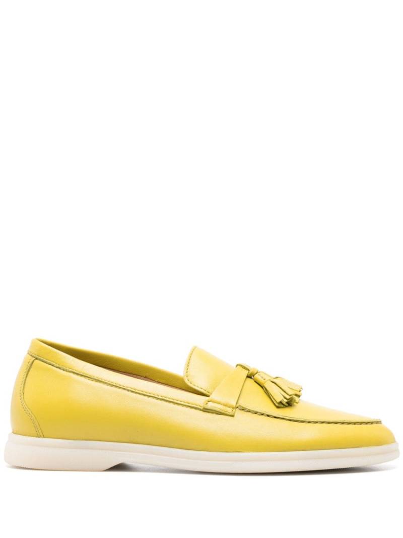 Scarosso Leandra leather loafers - Green von Scarosso