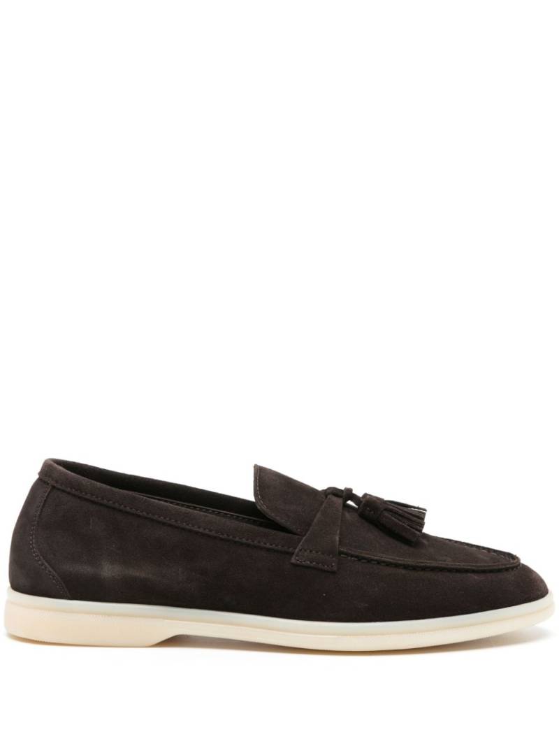 Scarosso Leandra tassel-detail suede loafers - Brown von Scarosso