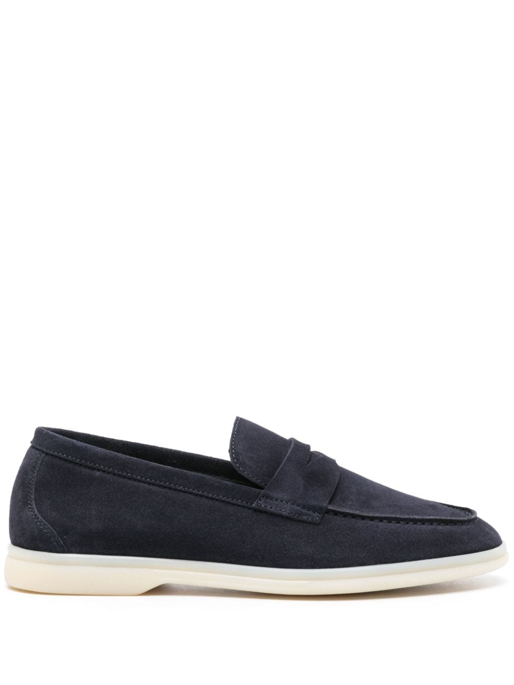 Scarosso Luciana penny-slot suede loafers - Blue von Scarosso