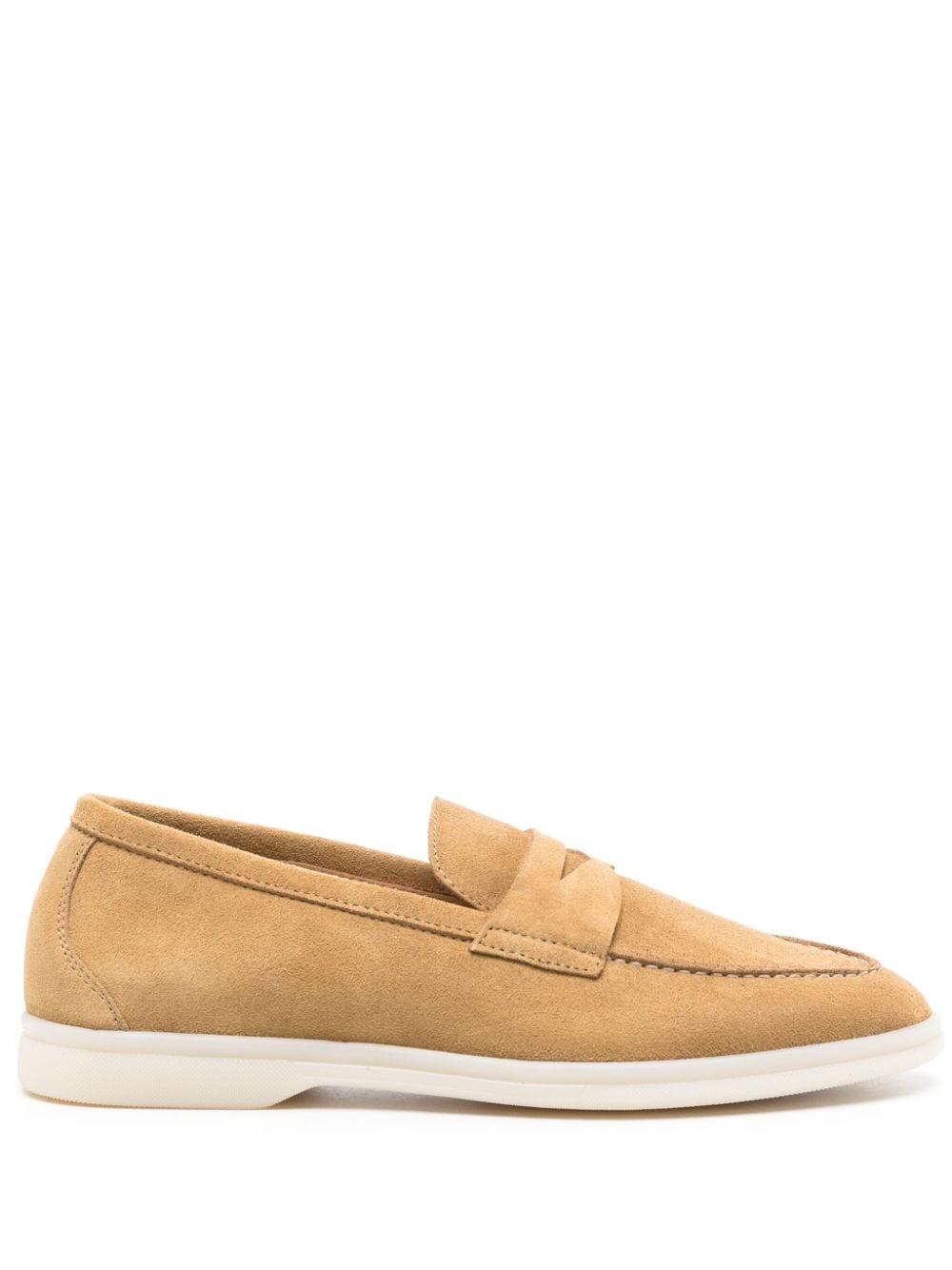 Scarosso Luciana suede penny loafers - Neutrals von Scarosso