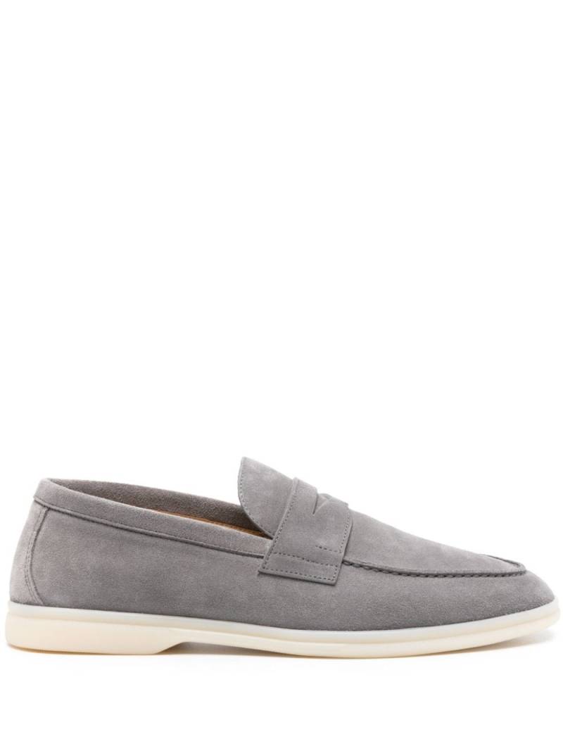 Scarosso Luciano suede penny loafers - Grey von Scarosso