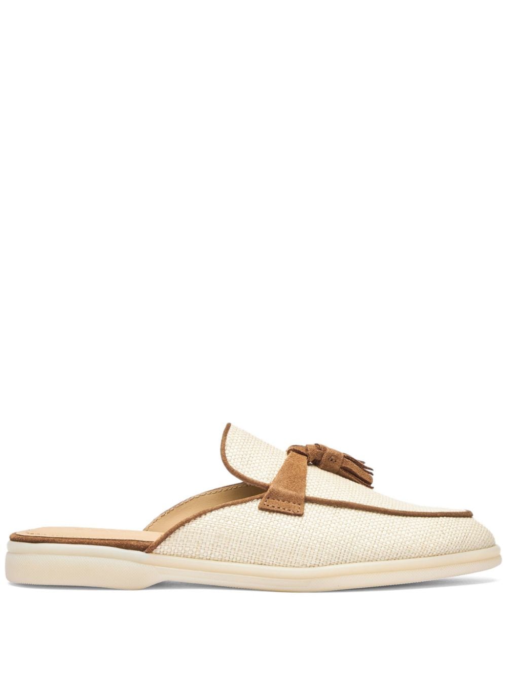 Scarosso Lucrezia tassel raffia mules - Neutrals von Scarosso