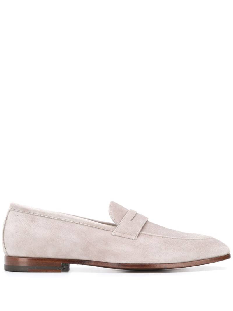 Scarosso Marzio almond toe loafers - Grey von Scarosso