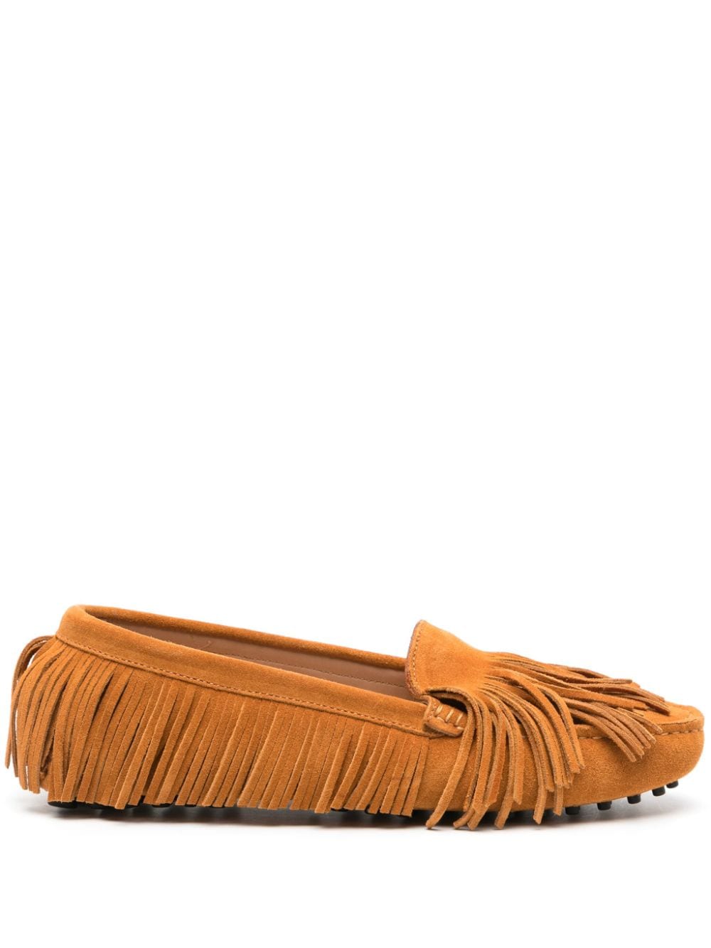 Scarosso Maya fringed suede loafers - Orange von Scarosso