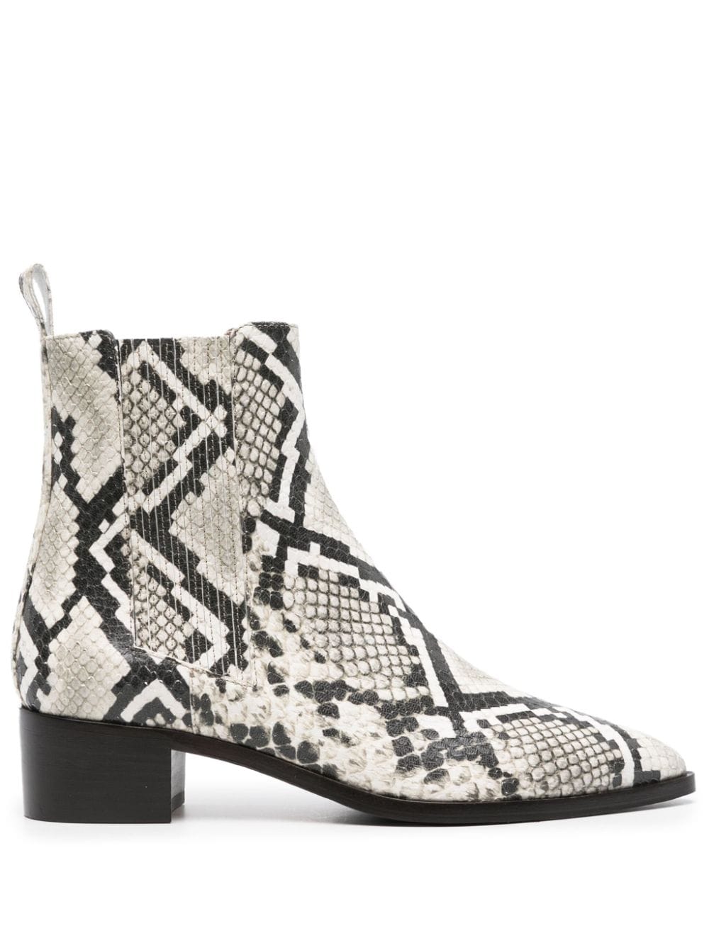 Scarosso Olivia 40mm snakeskin-effect boots - Neutrals von Scarosso